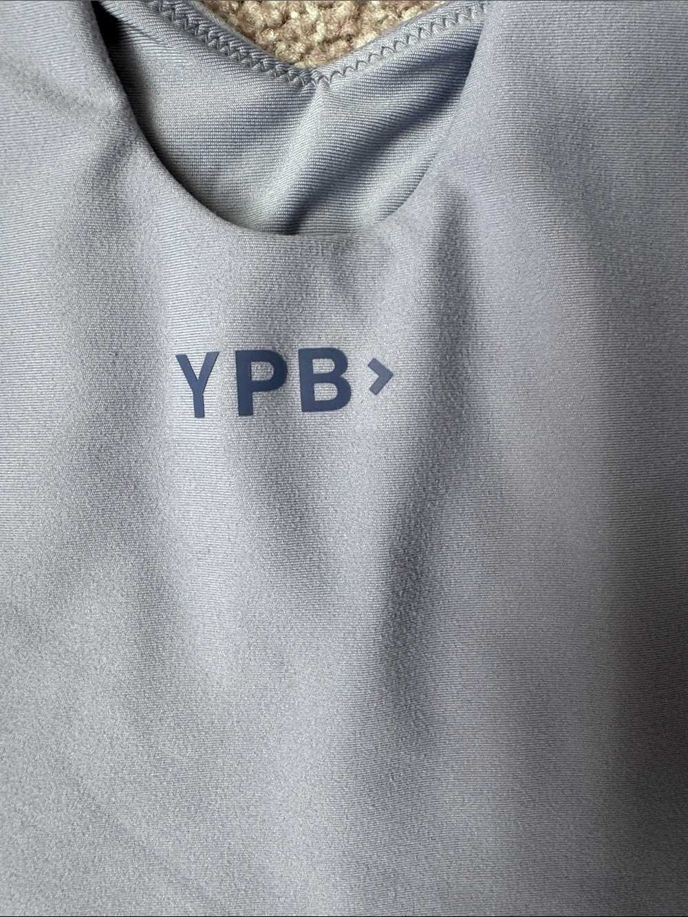 YPB Light Blue Cropped Tank Top - Picture 2 of 4